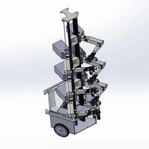 【机器人】Stickbug 6机械臂授粉机器人3D图纸 Solidworks设计