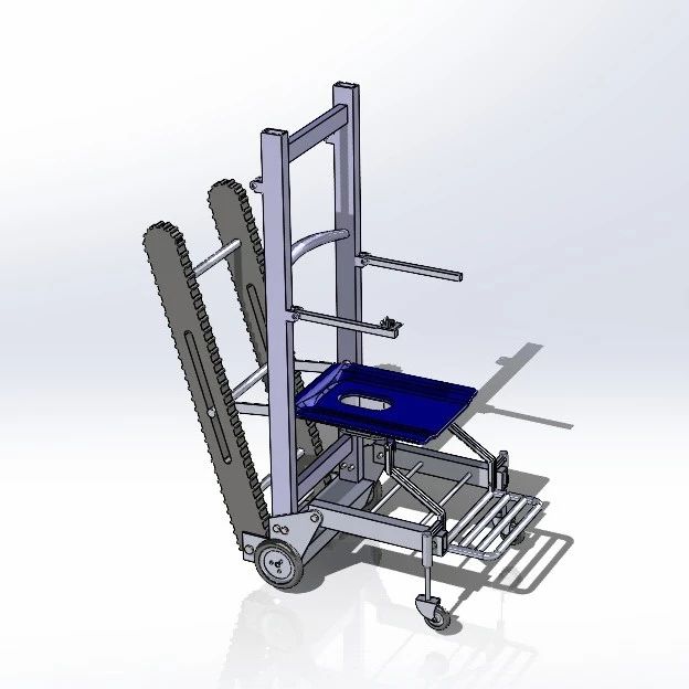 【工程机械】Stair Climbing Wheel Chair爬楼梯轮椅3D图纸 