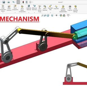 【精巧机构】Crank Mechanism简易曲柄3D数模图纸 Solidworks设计