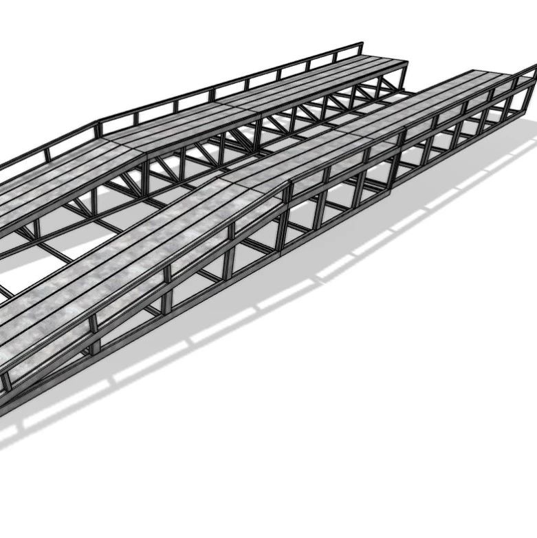 【工程机械】Ramp活动梯活动坡道3D数模图纸 Solidworks设计