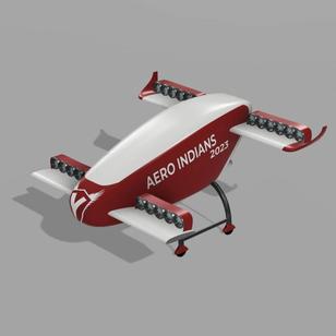 【飞行模型】VTOL垂直起降飞行器概念设计3D图纸 STEP格式