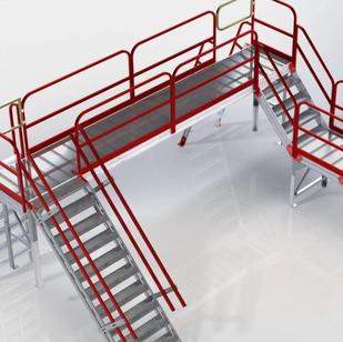 【工程机械】adaptastep-system钢结构展台3D数模图纸 STEP格式