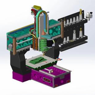 【工程机械】SL_ST CNC数控机床结构3D图纸 solidworks设计
