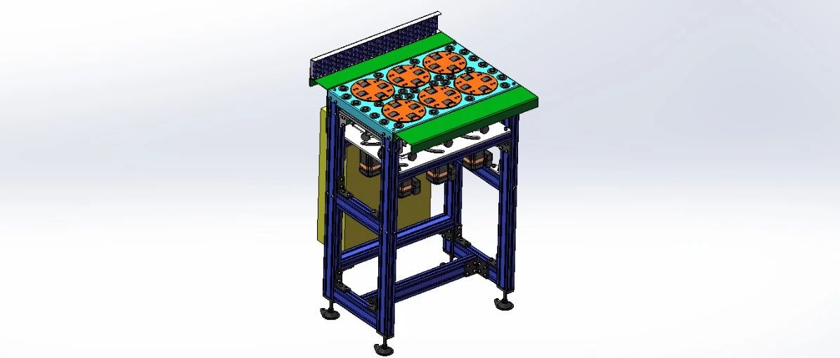 【工程机械】摆轮分拣输送机3D数模图纸 Solidworks设计
