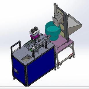【非标数模】脚轮装配机3D数模图纸 Solidworks设计