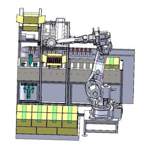 【非标数模】自动拆箱上料输送总装3D数模图纸 Solidworks设计 附step