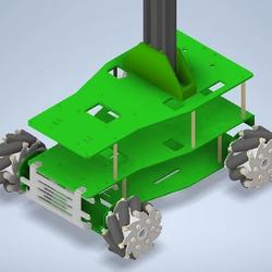 【工程机械】Yahboom Ros Master X3麦克纳姆轮小车结构3D图纸