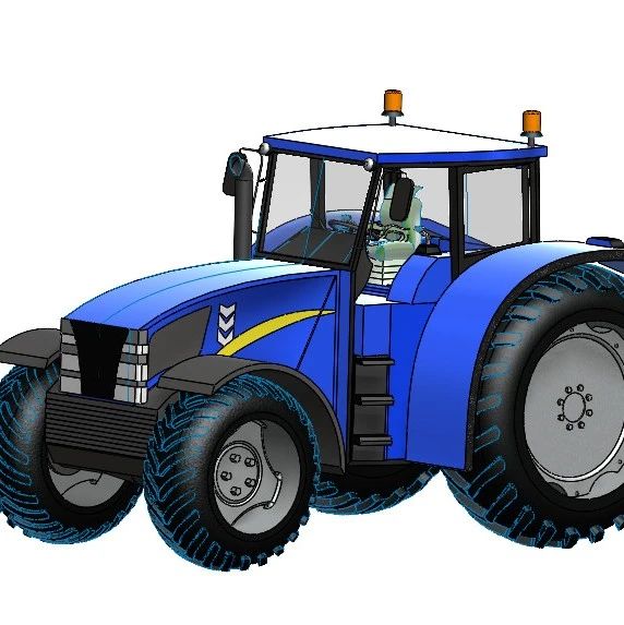 【工程机械】loader-tractor荷兰装载机拖拉机3D数模图纸 Solidworks设计