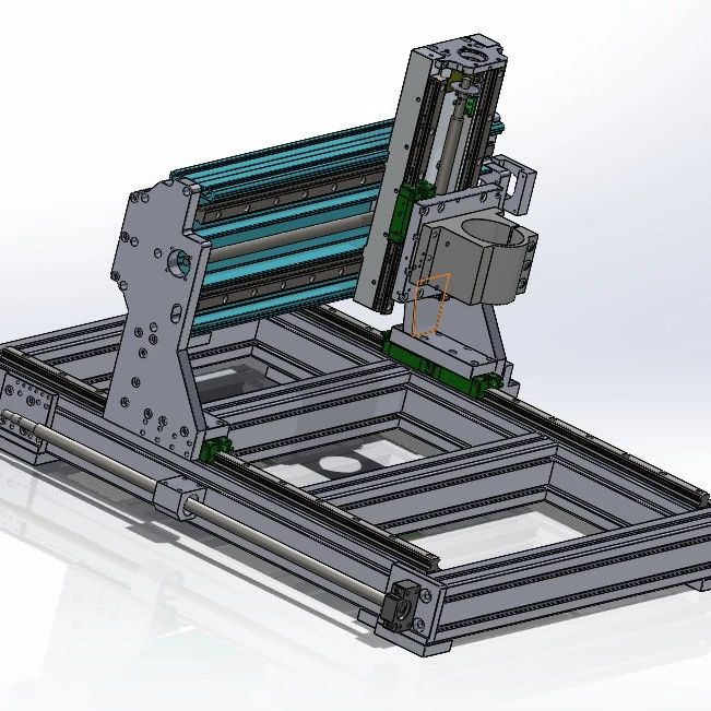 【工程机械】Vallder CNC小型数控机床结构3D图纸 Solidworks设计