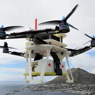 【飞行模型】UAV Hexacopter自主无人机六旋翼机3D数模图纸 STEP格式