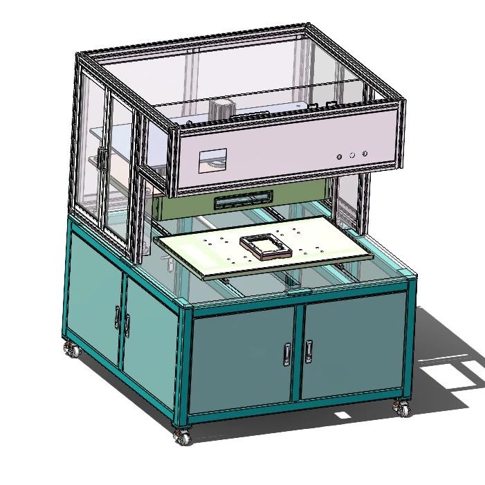 【非标数模】真空贴合压合机3D数模图纸 Solidworks18设计