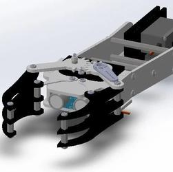 【工程机械】带传感器的机械臂结构3D图纸 INVENTOR设计