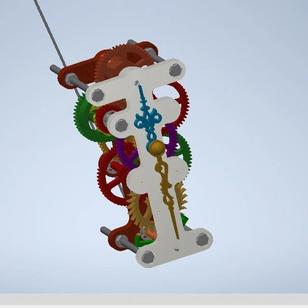 【精巧机构】Kien Vietnam机械钟结构3D图纸 INVENTOR设计