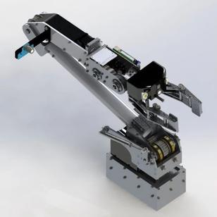 【机器人】6 DOF UGV Robot六自由度机械手结构3D图纸 STEP格式
