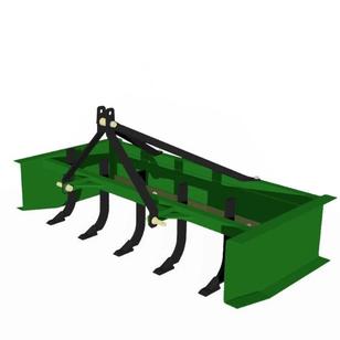 【农业机械】Grader box后挂平地机构3D数模图纸 STP格式
