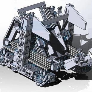 【机器人】FTC拾取和放置机器人比赛小车3D图纸 Solidworks设计