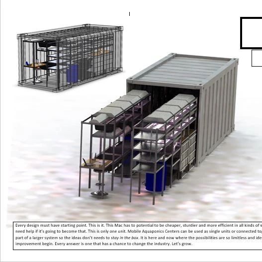 【工程机械】移动水产养殖集装箱3D数模图纸 Solidworks设计