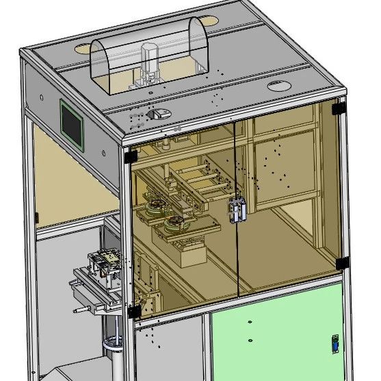 【非标数模】移印自动化设备3D数模图纸 Solidworks18设计 附step x_t
