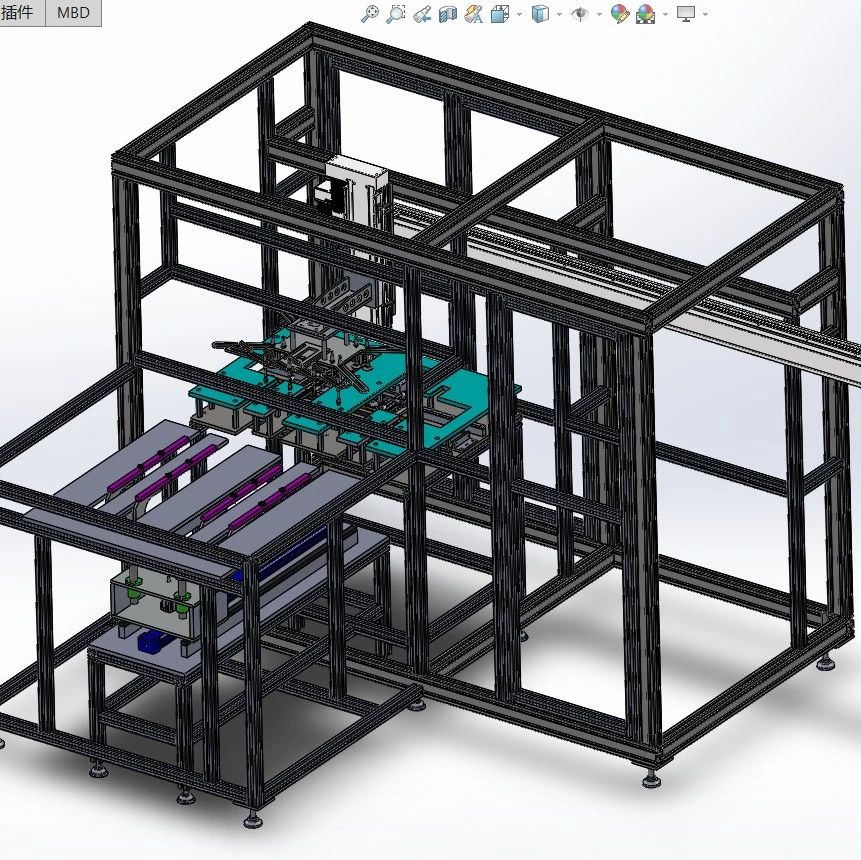 【工程机械】抽检搬运机3D数模图纸 Solidworks18设计