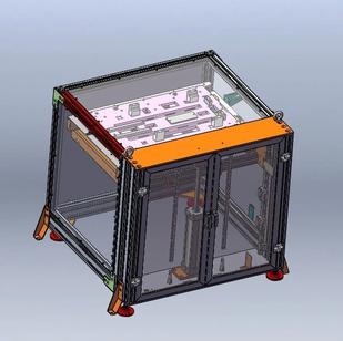 【工程机械】气压升降机3D数模图纸 Solidworks21设计