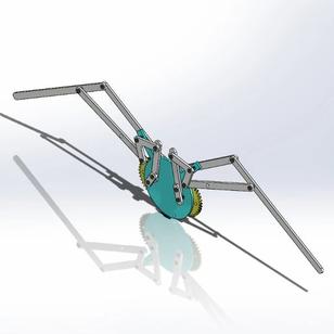 【精巧机械】Ornithopter-flapping简易扑翼机构3D数模图纸