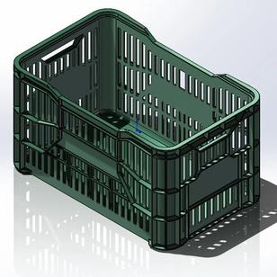 【工程机械】Plastic Box塑料箱物料箱3D图纸 x_t格式