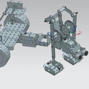 【机器人】Walking Rickshaw行走的人力车模型3D图纸 UG格式