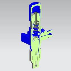 【工程机械】Fuel injector燃油喷嘴喷油器3D数模图纸 UG设计