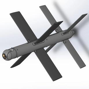 【飞行模型】kamikaze神风无人机简易模型3D图纸 Solidworks设计