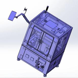【非标数模】大理石+气浮弹簧+机柜非标设备3D图纸 Solidworks设计