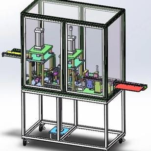 【非标数模】燃油泵进油盘自动组装机3D数模图纸 Solidworks18设计