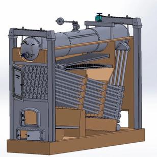 【工程机械】Babcock & Wilcox水管安全锅炉结构3D图纸 STEP格式