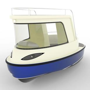 【海洋船舶】Jet Capsule小游艇造型3D图纸 IGS STEP格式