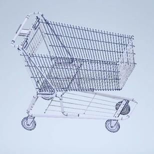 【工程机械】Cashing Cart超市购物车3D数模图纸 INVENTOR设计