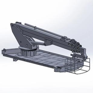 【工程机械】22 Metre Hidrolik Platform22米吊臂平台3D图纸