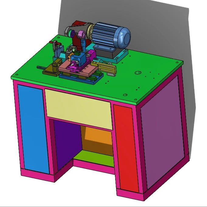 【工程机械】老式精车机3D数模图纸 Solidworks18设计