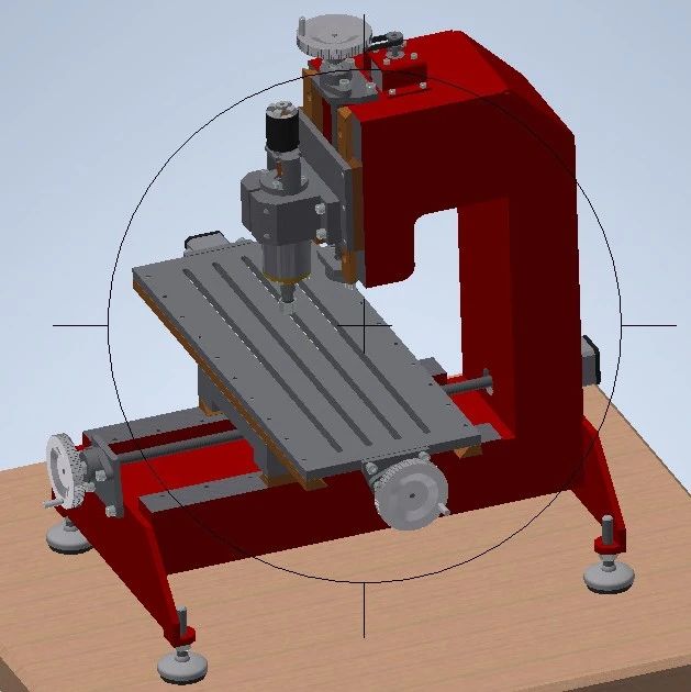 【工程机械】桌面数控铣床3D模型图纸 INVENTOR设计 附STP