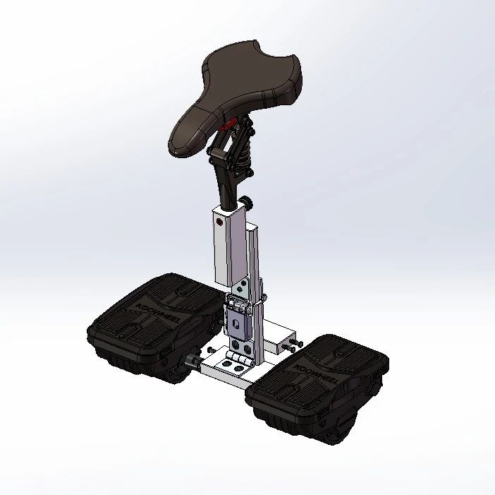 【其他车型】电能自动平衡代步车3D数模图纸 x_t格式