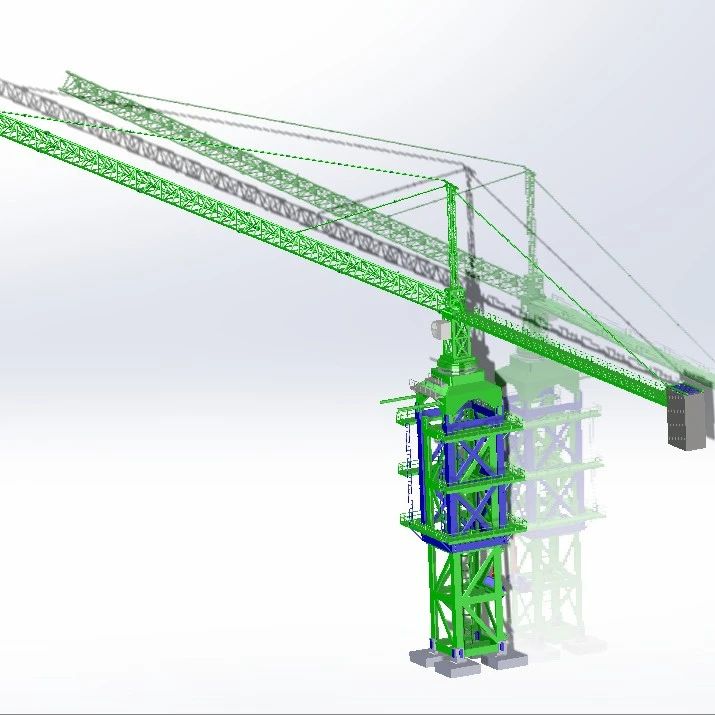 【工程机械】塔式起重机3D数模图纸 Solidworks13设计