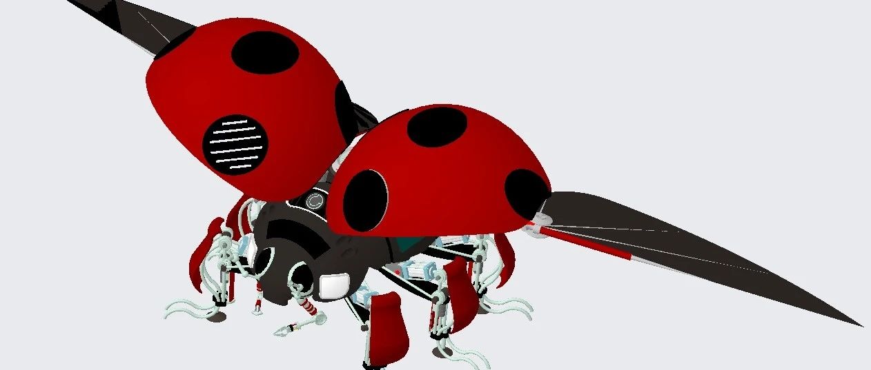 【飞行模型】Flying insect robot飞行昆虫机器人3D数模图纸 STP格式