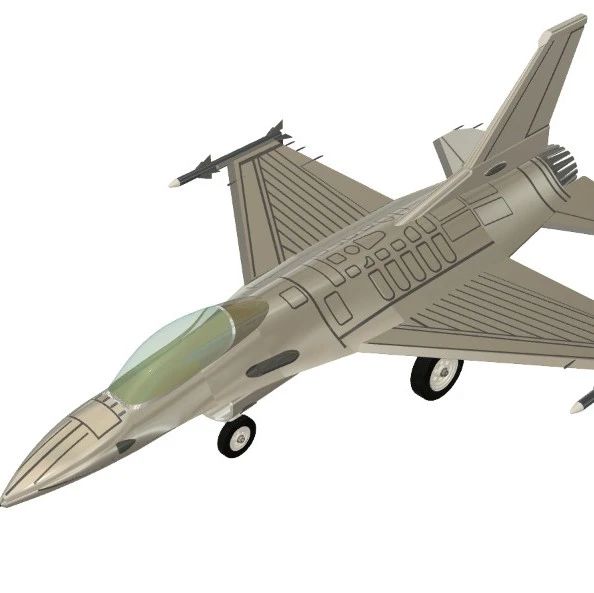 【飞行模型】F16 Figthing Falcon Aircraft战斗机模型3D图纸