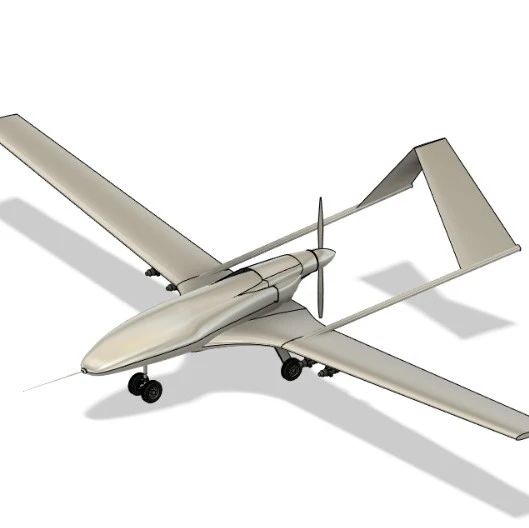 【飞行模型】土耳其Bayraktar TB2无人机3D数模图纸 FUSION360设计 附STEP
