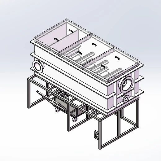 【工程机械】电镀池-电解槽3D数模图纸 Solidworks16设计