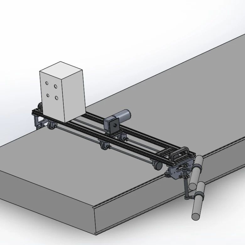 【工程机械】钢构复合板打胶机3D数模图纸 Solidworks16设计