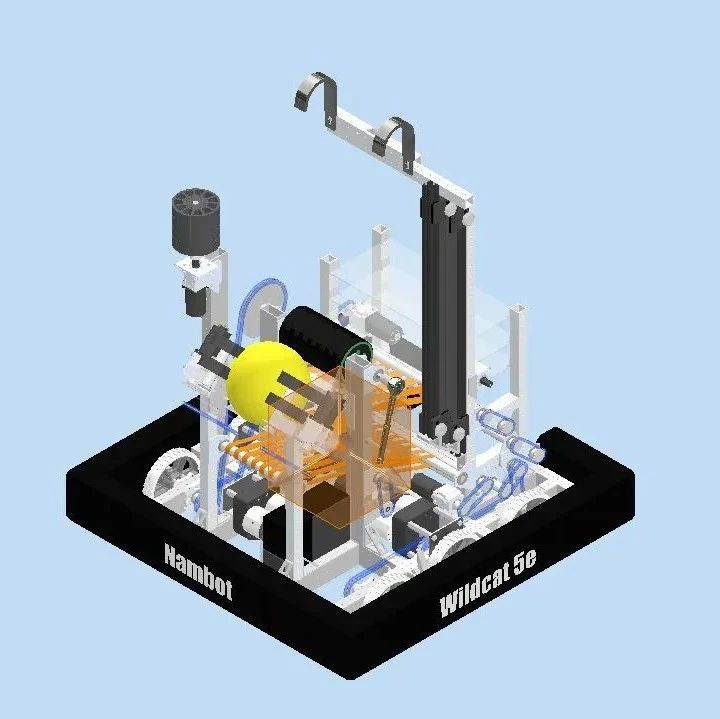 【机器人】6705 Wildcat5e 2020 FRC比赛机器小车3D图纸 INVENTOR设计