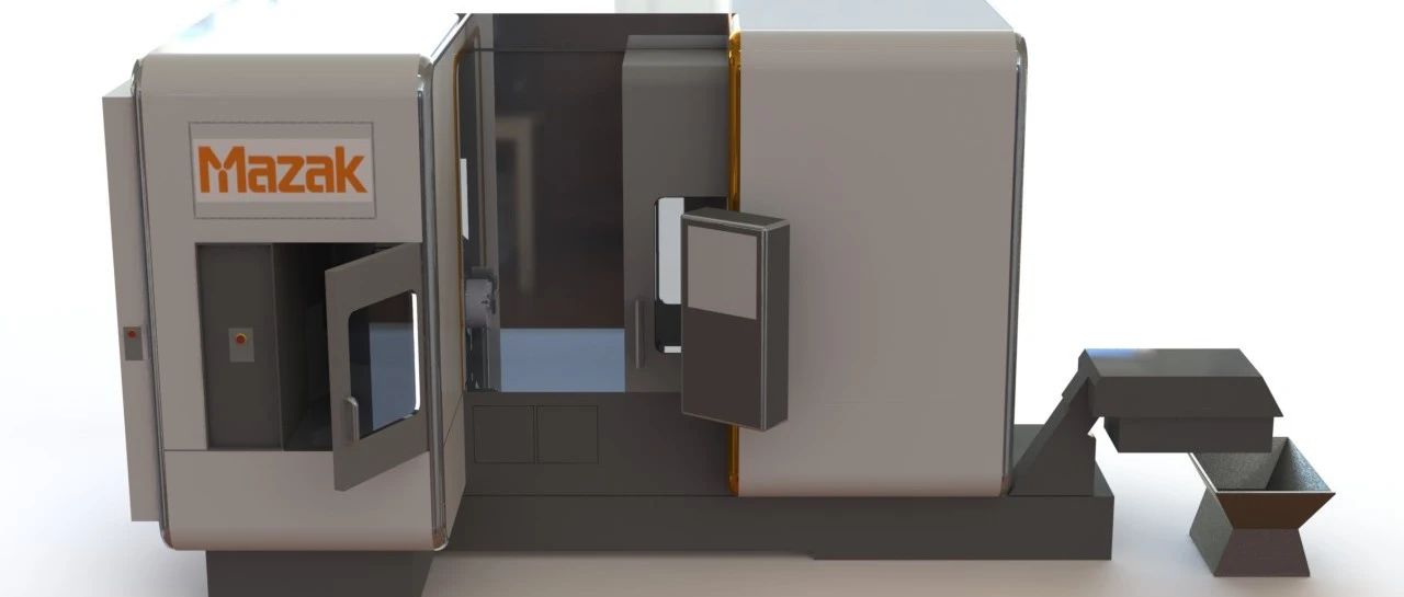【工程机械】mazak-i200复合加工中心外壳3D图纸 Solidworks设计 附STEP