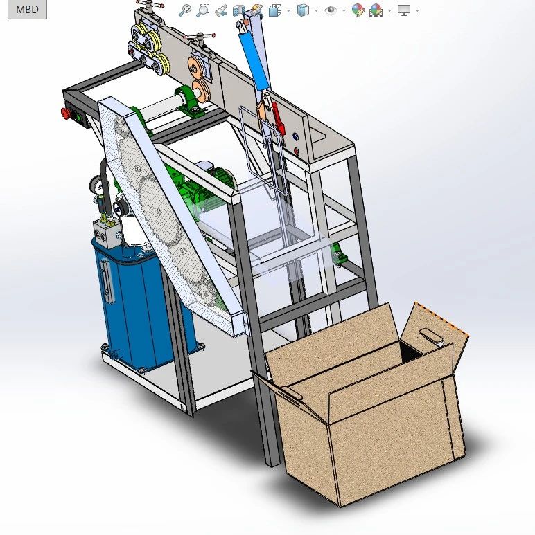 【工程机械】钢筋弯曲折断机3D数模图纸 Solidworks设计 附x_t格式