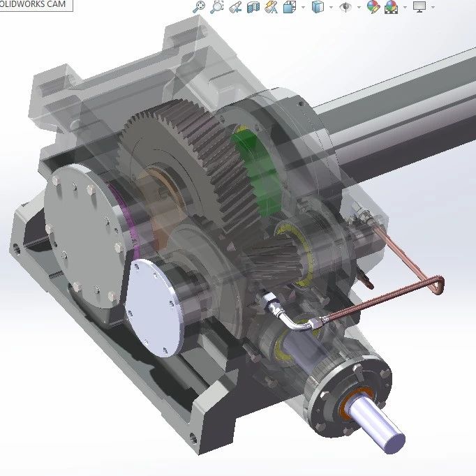 【差减变速器】Gearboxes冷却塔齿轮箱3D数模图纸 STEP格式