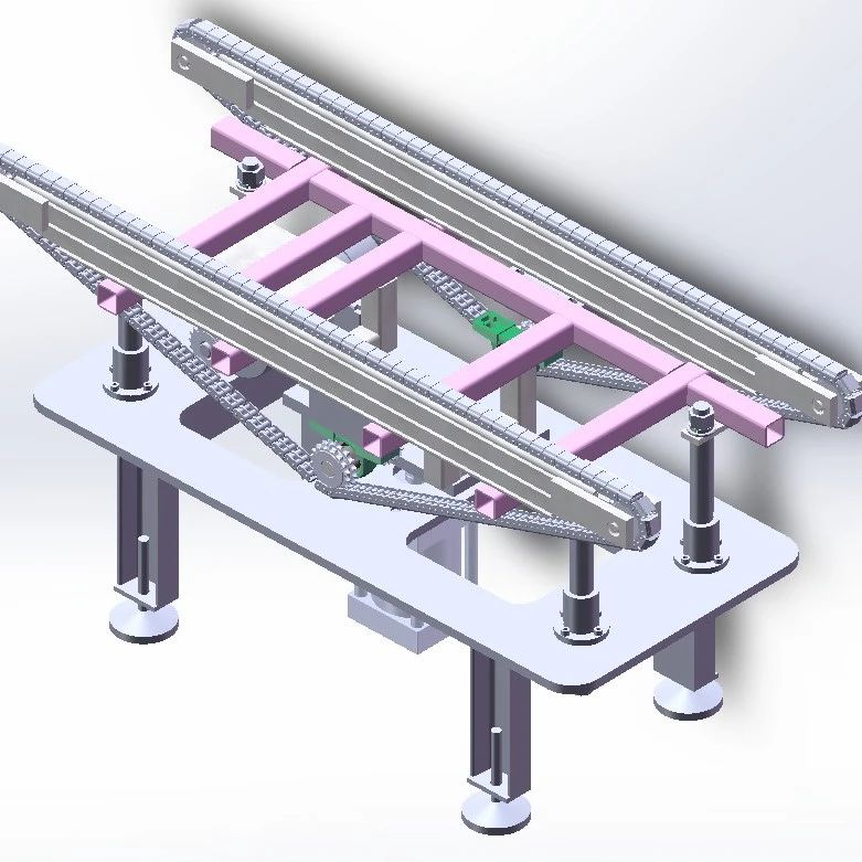 【非标数模】顶升移栽机构3D数模图纸 Solidworks设计