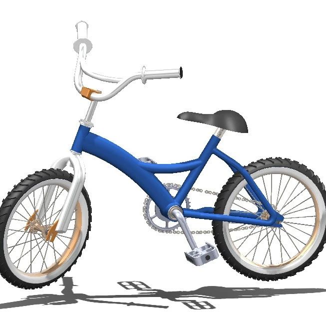 【其他车型】bicycle-63小型自行车3D数模图纸 Solidworks设计